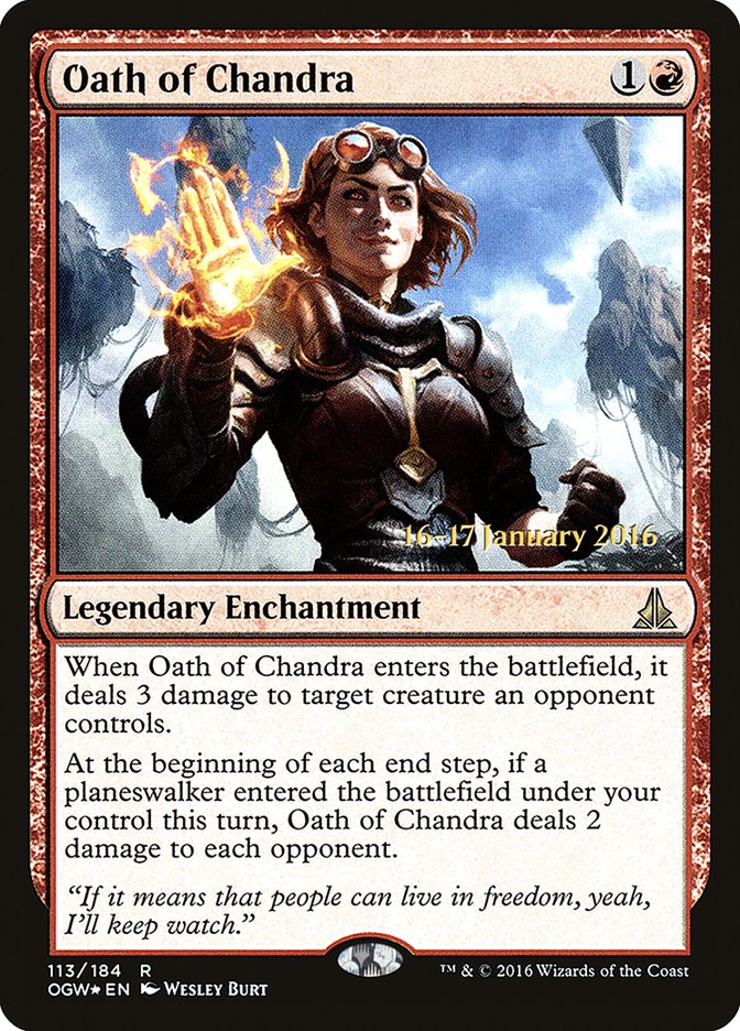 Oath of Chandra [Oath of the Gatewatch Prerelease Promos] | The CG Realm