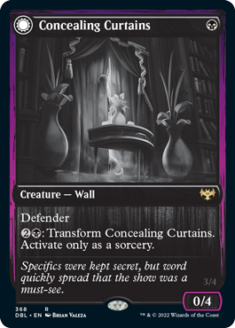 Concealing Curtains (DBL-368) - Innistrad: Double Feature: (Double Faced Transform)
