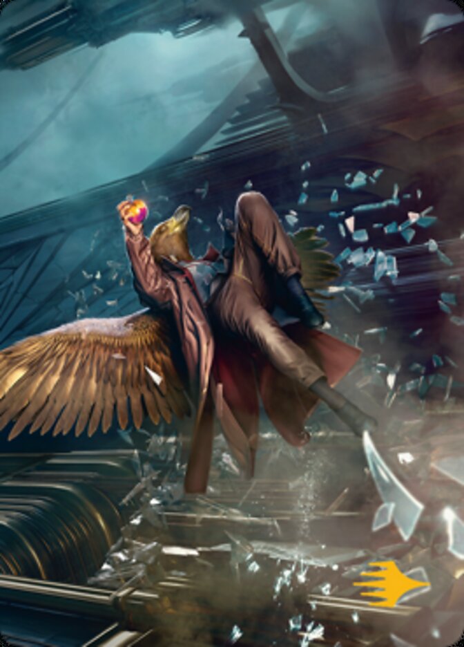 Skyway Robber Art Card (Gold-Stamped Signature) [Streets of New Capenna Art Series] | The CG Realm
