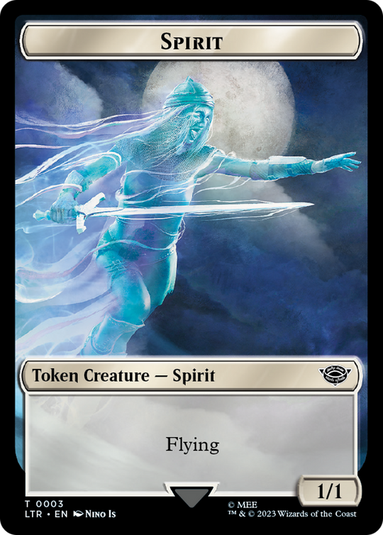 Spirit // Food (0009) Double-Sided Token (LTR-3 // 9) - The Lord of the Rings: Tales of Middle-earth Foil