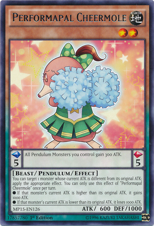 Performapal Cheermole [MP15-EN126] Rare | The CG Realm