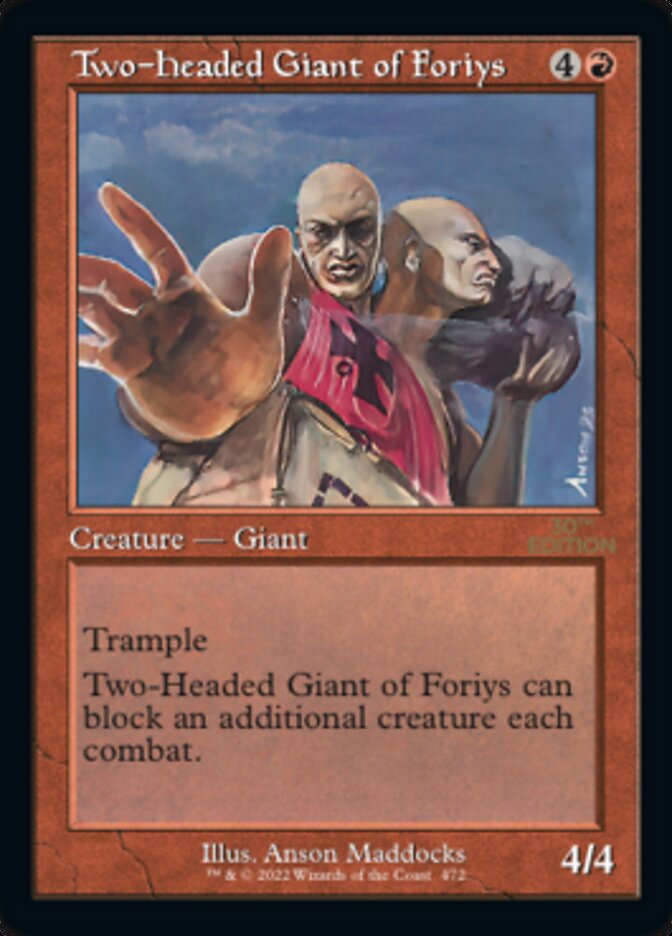 Two-Headed Giant of Foriys (Retro Frame) (30A-472) - 30th Anniversary Edition