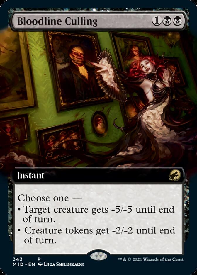 Bloodline Culling (Extended Art) [Innistrad: Midnight Hunt] | The CG Realm
