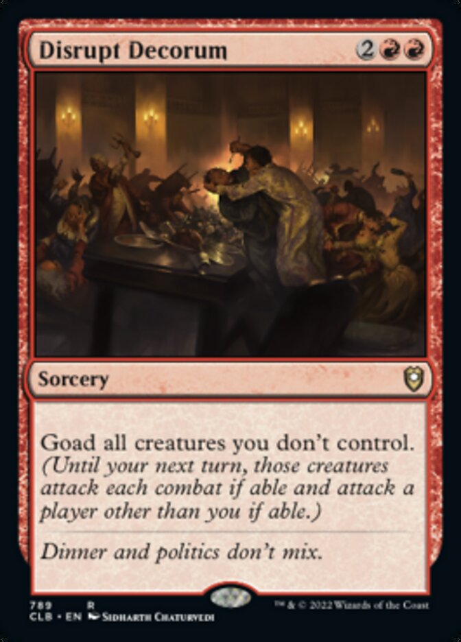 Disrupt Decorum [Commander Legends: Battle for Baldur's Gate] | The CG Realm