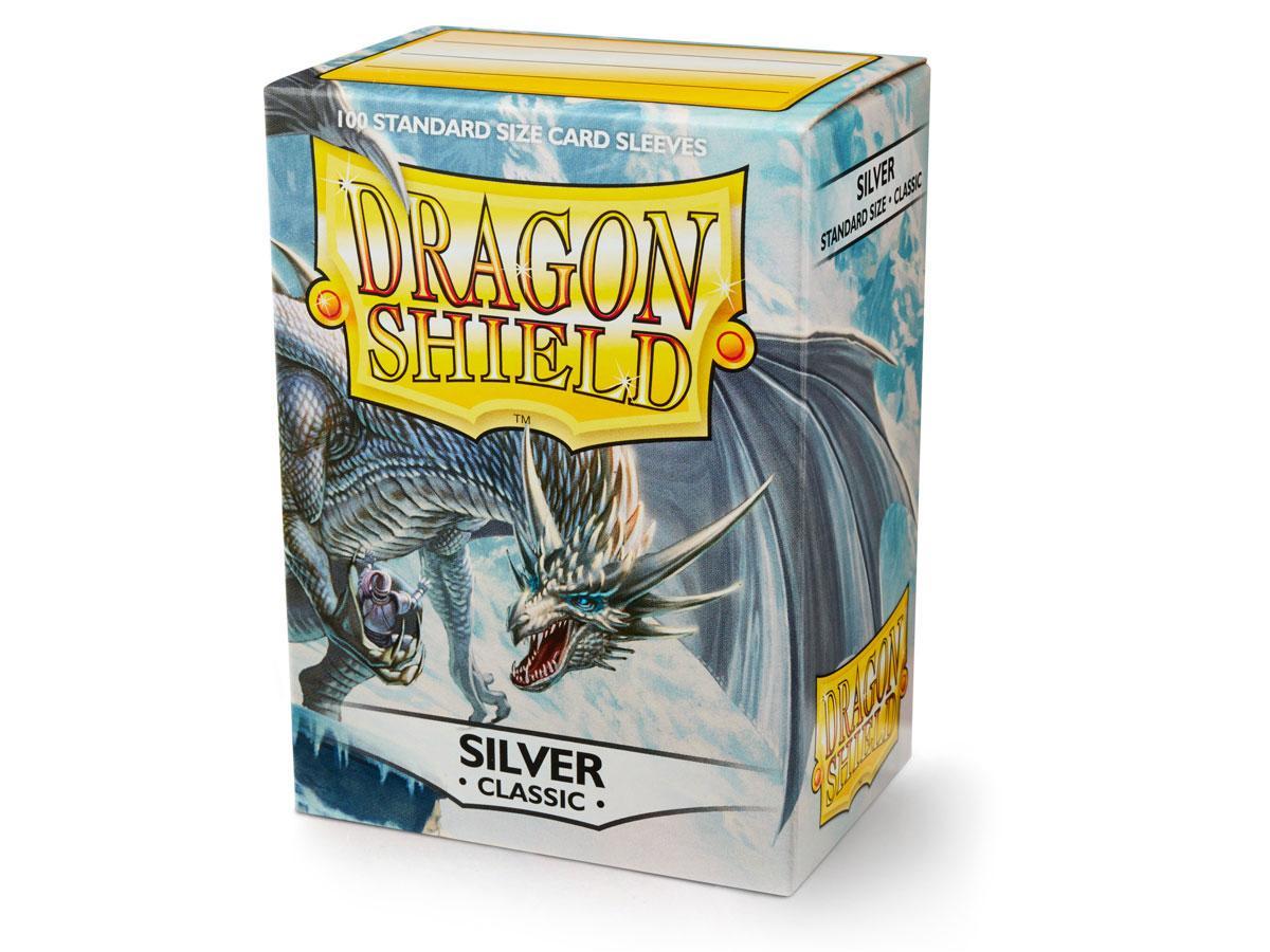 Dragon Shield Classic Sleeve - Silver ‘Mirage’ 100ct | The CG Realm