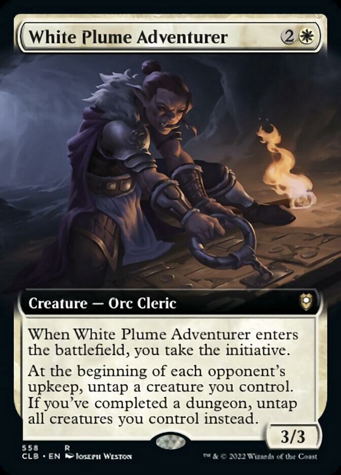 White Plume Adventurer (Extended Art) [Commander Legends: Battle for Baldur's Gate] | The CG Realm
