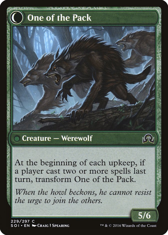 Solitary Hunter (SOI-229) - Shadows over Innistrad: (Double Faced Transform)