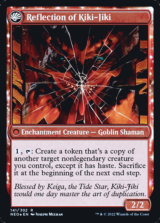 Fable of the Mirror-Breaker (PRE-141) - Kamigawa: Neon Dynasty Promos: (fandfc, enchantment) Foil