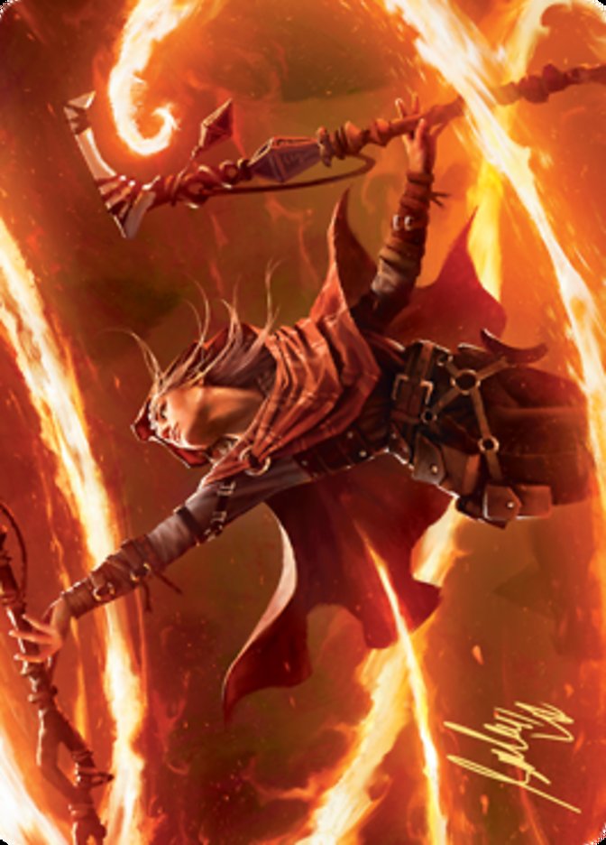 Magmatic Channeler Art Card (Gold-Stamped Signature) [Zendikar Rising Art Series] | The CG Realm