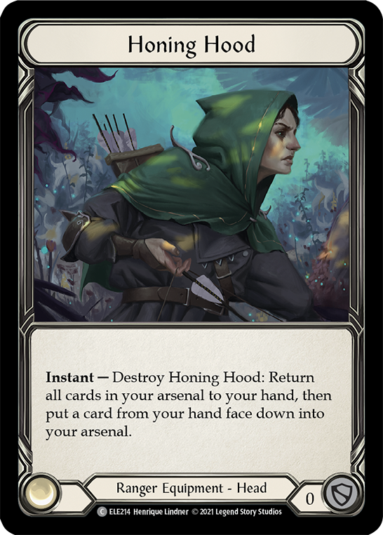 Honing Hood [ELE214] (Tales of Aria)  1st Edition Cold Foil | The CG Realm