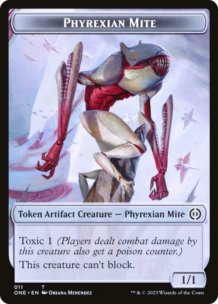 Phyrexian Mite // Phyrexian Insect Double-Sided Token (ONC-11 // 16) - Commander: Phyrexia: All Will Be One