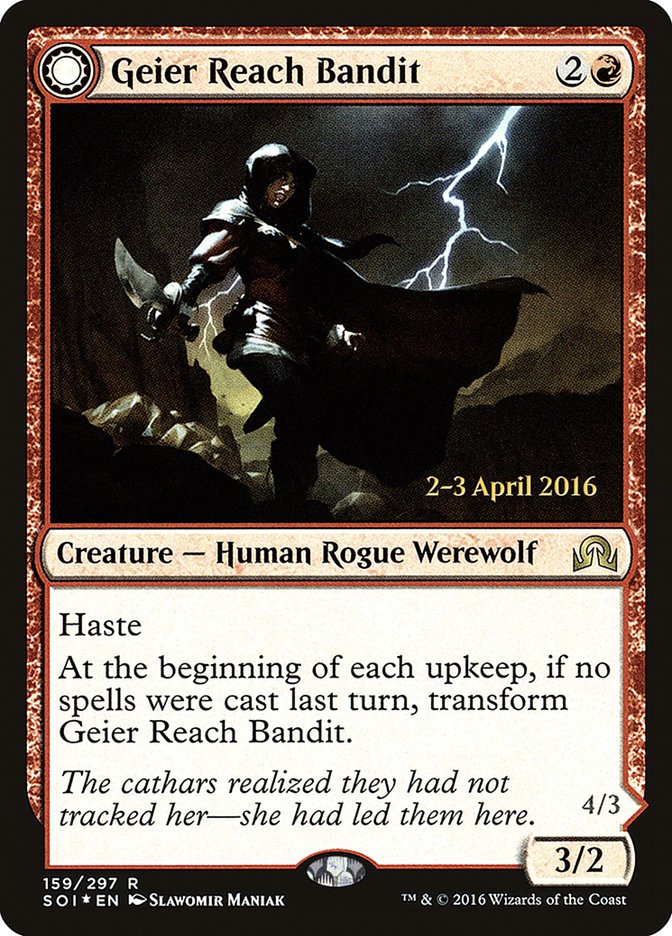 Geier Reach Bandit (PRE-159) - Shadows over Innistrad Promos: (Double Faced Transform) Foil