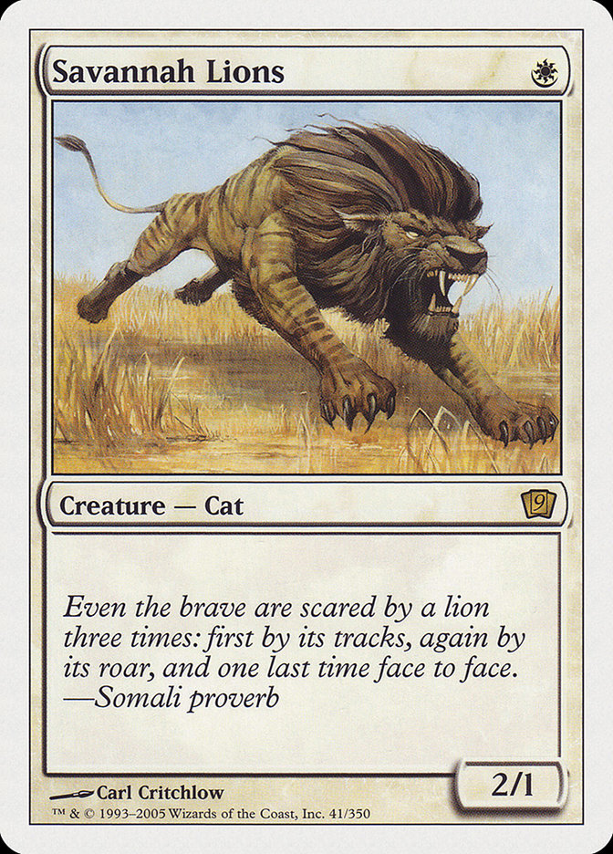 Savannah Lions [Ninth Edition] | The CG Realm