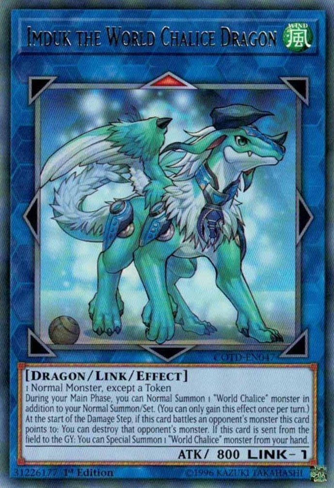 Imduk the World Chalice Dragon [COTD-EN047] Rare | The CG Realm