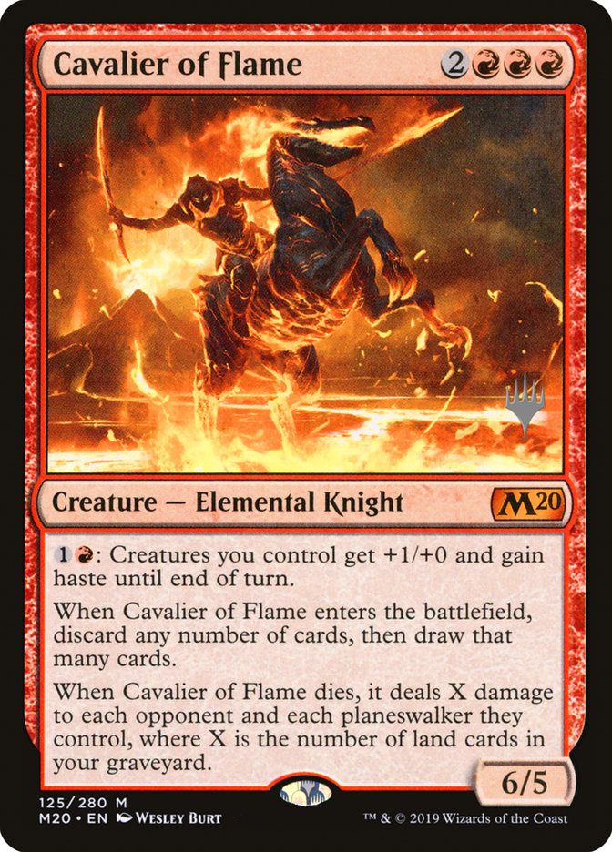 Cavalier of Flame (Promo Pack) [Core Set 2020 Promos] | The CG Realm