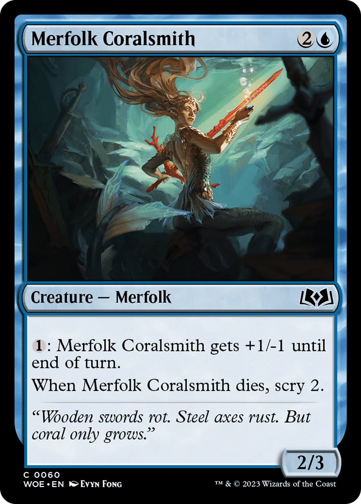 Merfolk Coralsmith [Wilds of Eldraine] | The CG Realm