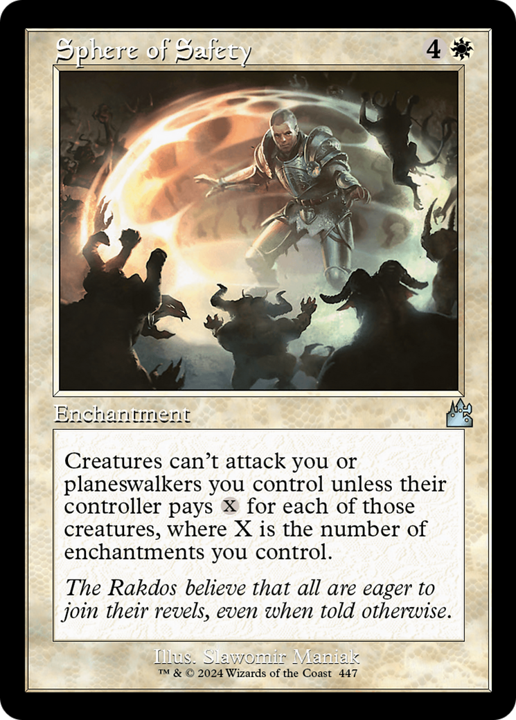 Sphere of Safety (Retro Frame) [Ravnica Remastered] | The CG Realm