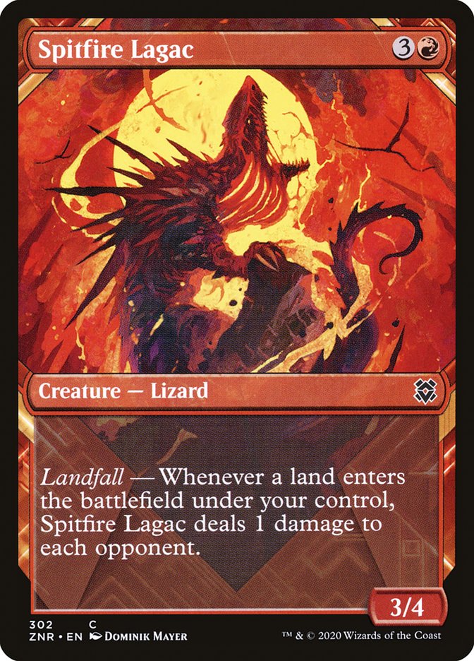 Spitfire Lagac (Showcase) [Zendikar Rising] | The CG Realm