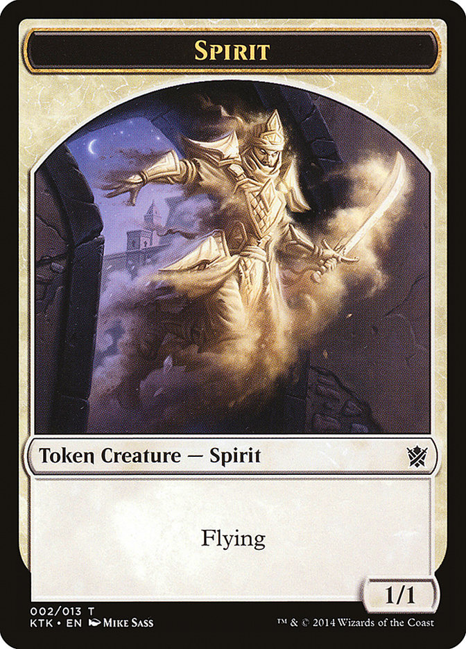 Spirit Token [Khans of Tarkir Tokens] | The CG Realm