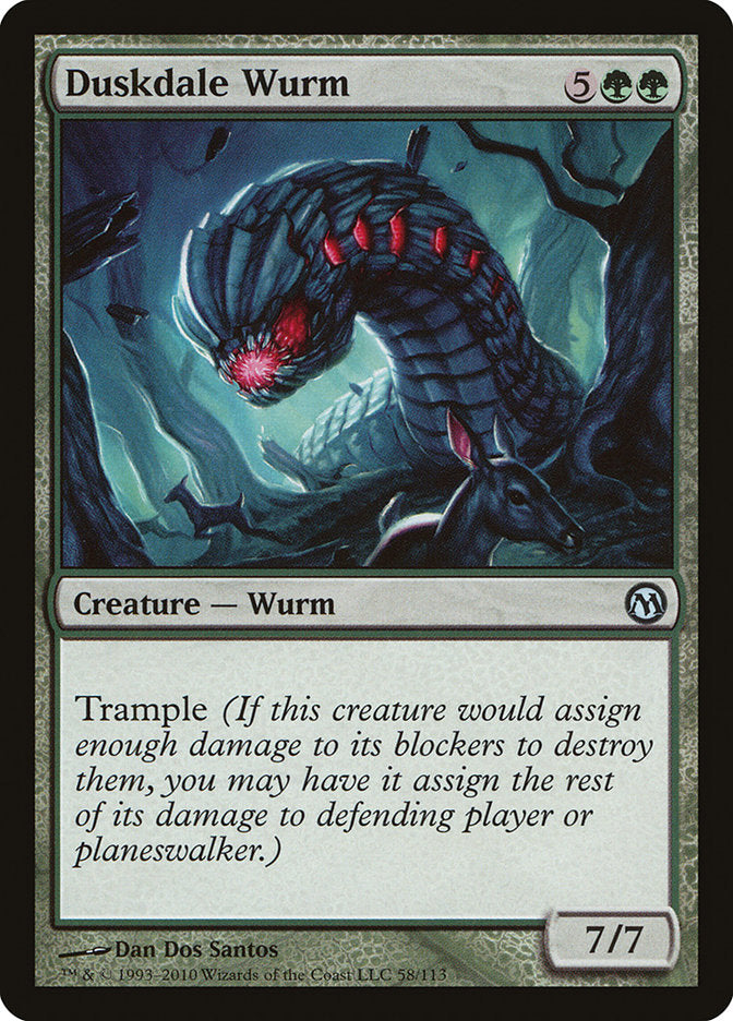 Duskdale Wurm [Duels of the Planeswalkers] | The CG Realm