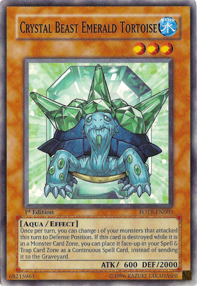 Crystal Beast Emerald Tortoise [FOTB-EN003] Common | The CG Realm