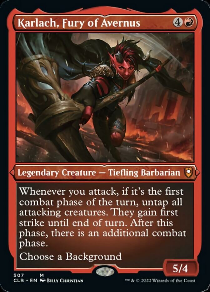 Karlach, Fury of Avernus (Foil Etched) [Commander Legends: Battle for Baldur's Gate] | The CG Realm