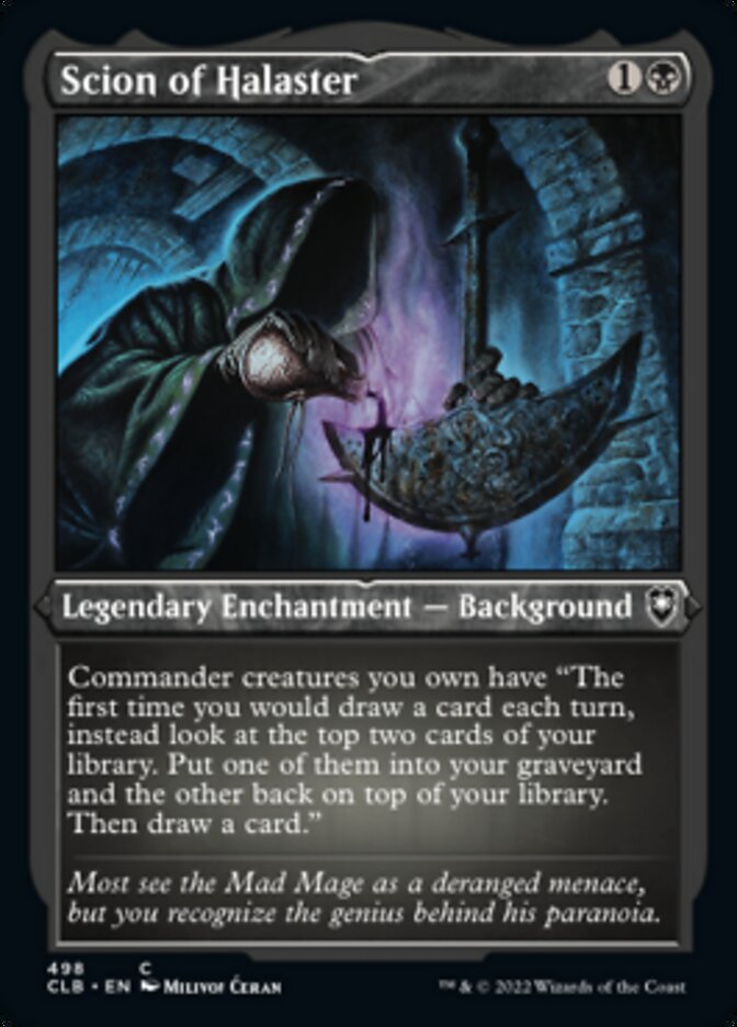 Scion of Halaster (Foil Etched) [Commander Legends: Battle for Baldur's Gate] | The CG Realm