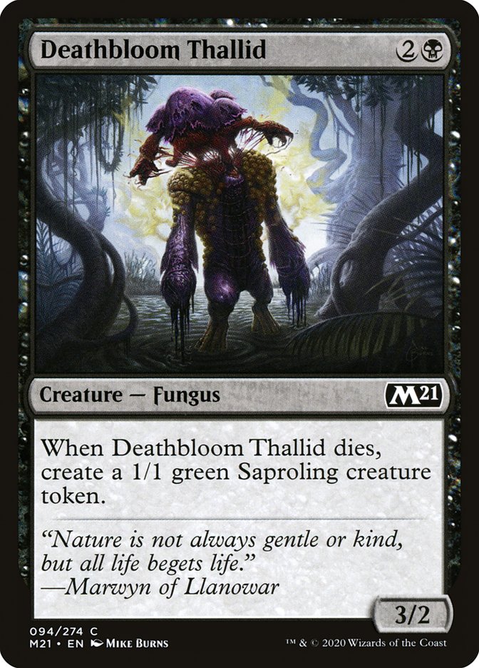 Deathbloom Thallid [Core Set 2021] | The CG Realm