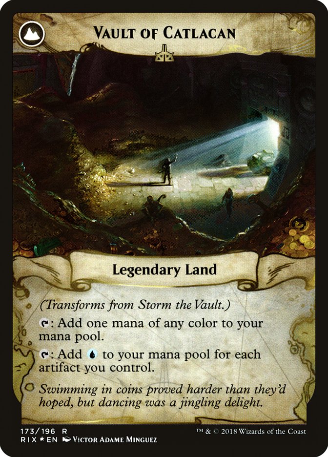 Storm the Vault (PRE-173) - Rivals of Ixalan Promos: (compasslanddfc) Foil