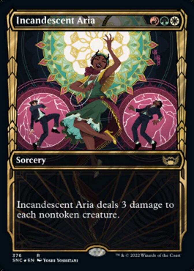 Incandescent Aria (Showcase Golden Age Gilded Foil) [Streets of New Capenna] | The CG Realm