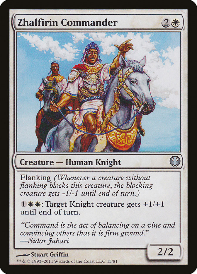 Zhalfirin Commander [Duel Decks: Knights vs. Dragons] | The CG Realm