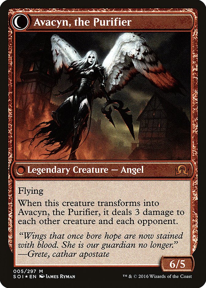 Archangel Avacyn (PRE-005) - Shadows over Innistrad Promos: (Double Faced Transform) Foil