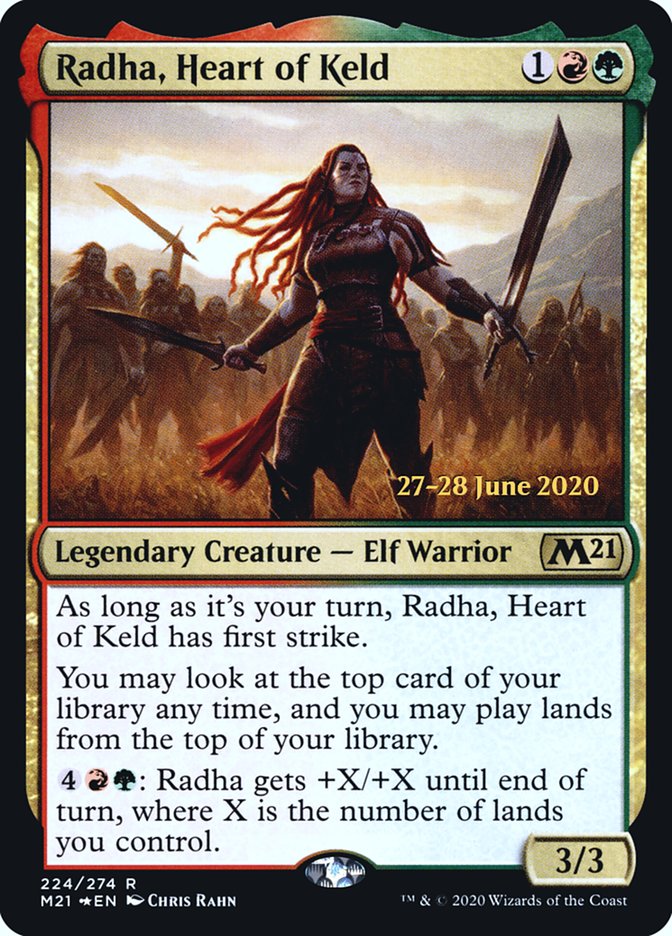 Radha, Heart of Keld [Core Set 2021 Prerelease Promos] | The CG Realm