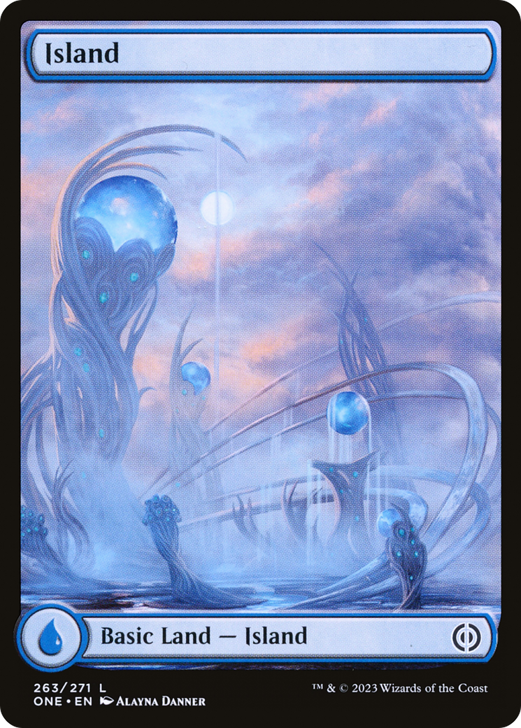 Island (263) (Full-Art) [Phyrexia: All Will Be One] | The CG Realm