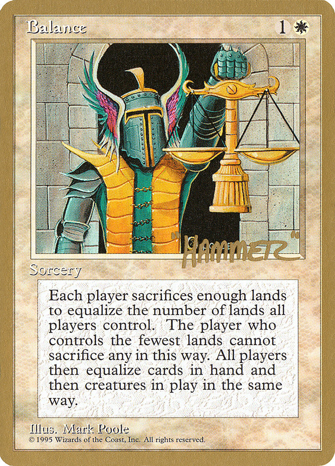 Balance (Shawn "Hammer" Regnier) [Pro Tour Collector Set] | The CG Realm