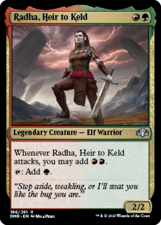 Radha, Heir to Keld [Dominaria Remastered] | The CG Realm