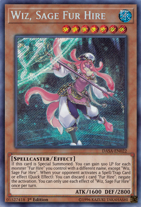 Wiz, Sage Fur Hire [DASA-EN022] Secret Rare | The CG Realm