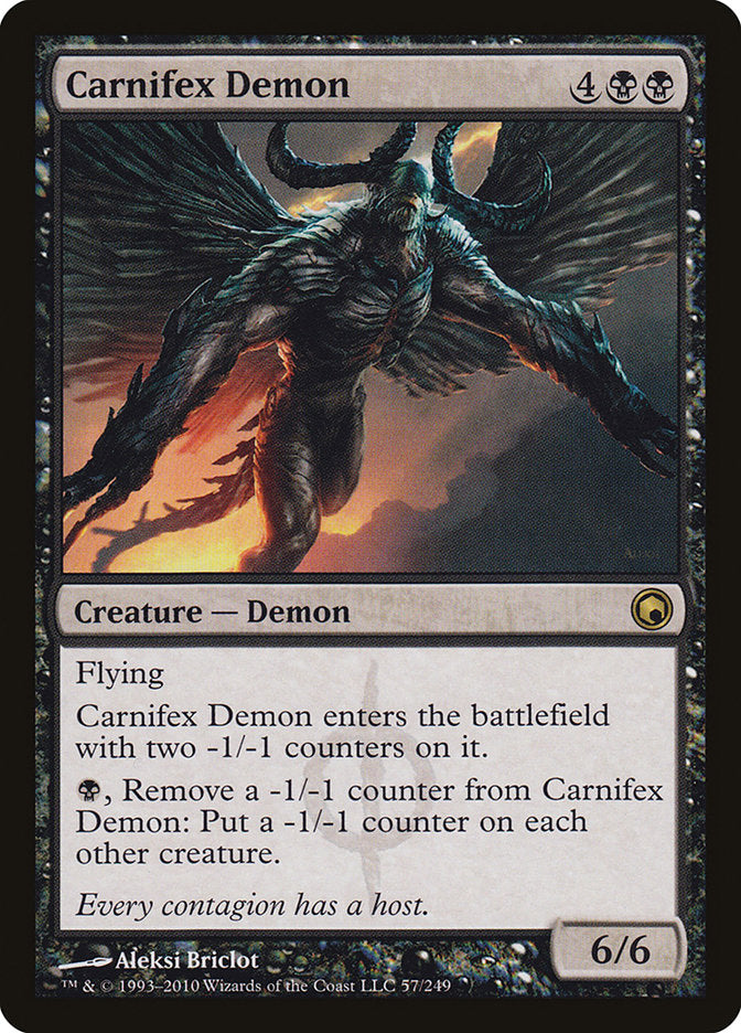 Carnifex Demon [Scars of Mirrodin] | The CG Realm