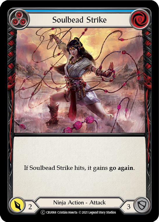 Soulbead Strike (Blue) [U-CRU068] (Crucible of War Unlimited)  Unlimited Rainbow Foil | The CG Realm
