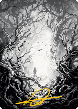 Forest 1 Art Card (Gold-Stamped Signature) [Innistrad: Midnight Hunt Art Series] | The CG Realm