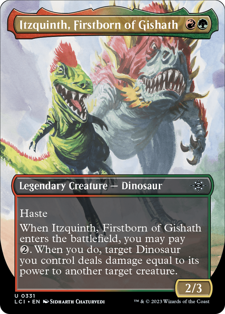 Itzquinth, Firstborn of Gishath (Borderless) [The Lost Caverns of Ixalan] | The CG Realm