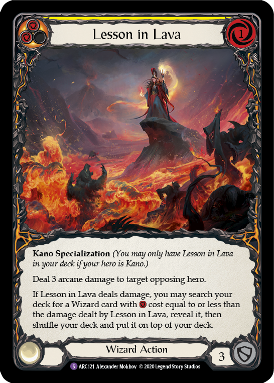 Lesson in Lava [U-ARC121] (Arcane Rising Unlimited)  Unlimited Normal | The CG Realm