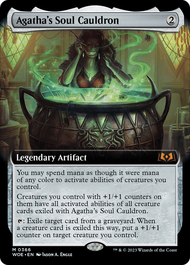 Agatha's Soul Cauldron (Extended Art) [Wilds of Eldraine] | The CG Realm