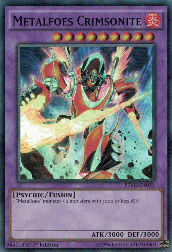 Metalfoes Crimsonite [PEVO-EN053] Super Rare | The CG Realm