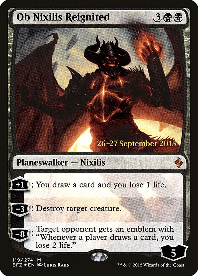 Ob Nixilis Reignited [Battle for Zendikar Prerelease Promos] | The CG Realm