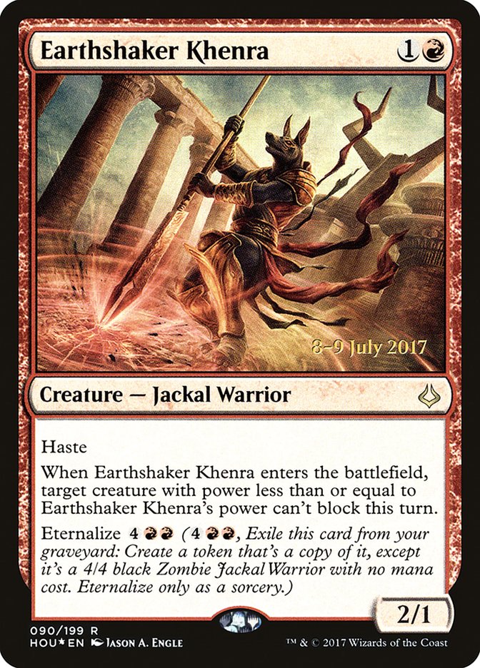 Earthshaker Khenra [Hour of Devastation Prerelease Promos] | The CG Realm