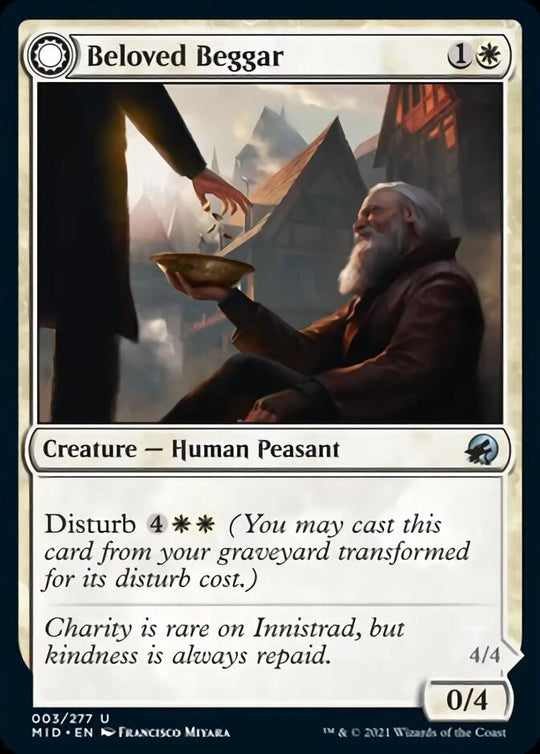 Beloved Beggar (MID-003) - Innistrad: Midnight Hunt: (Double Faced Transform)