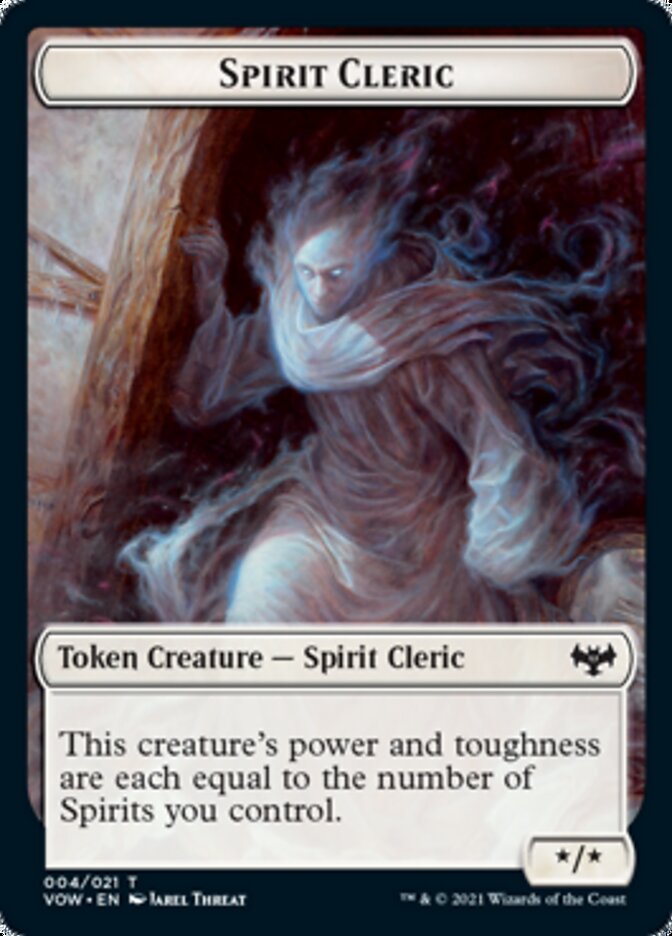 Zombie (008) // Spirit Cleric Double-Sided Token [Innistrad: Crimson Vow Tokens] | The CG Realm