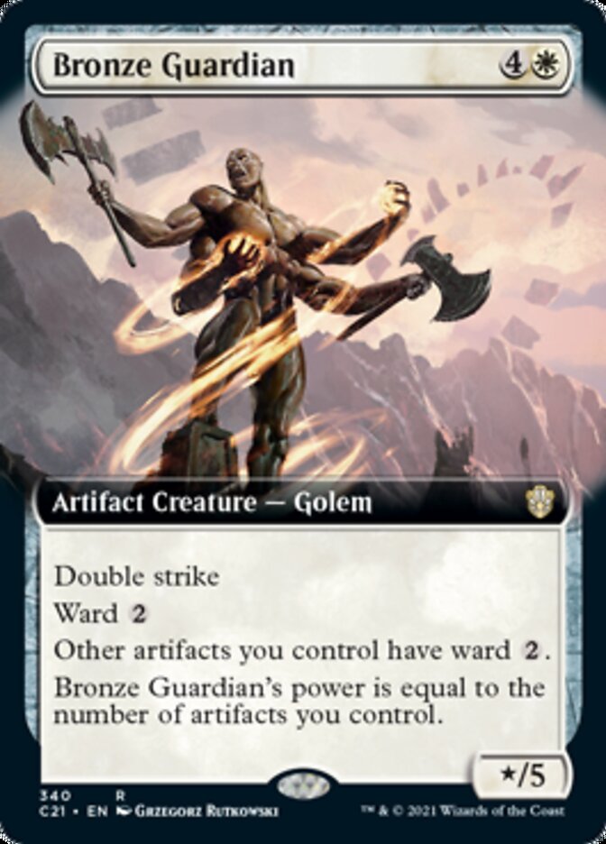 Bronze Guardian (Extended Art) [Commander 2021] | The CG Realm