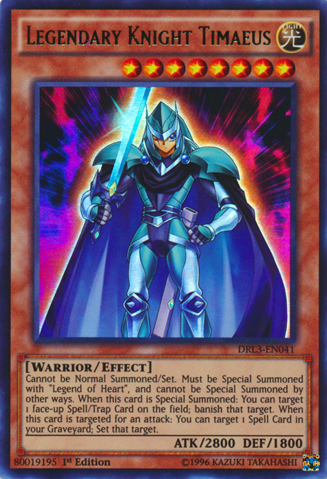 Legendary Knight Timaeus [DRL3-EN041] Ultra Rare | The CG Realm